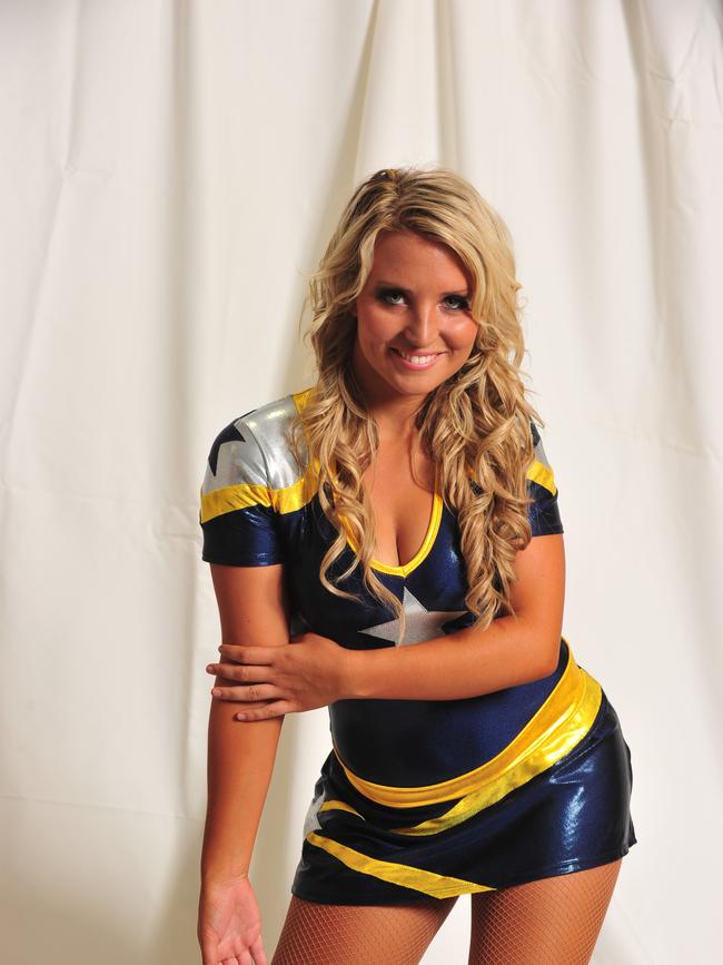 North Qld Cowboys Spirit Cheerleaders. Claire Taylor 21yo.