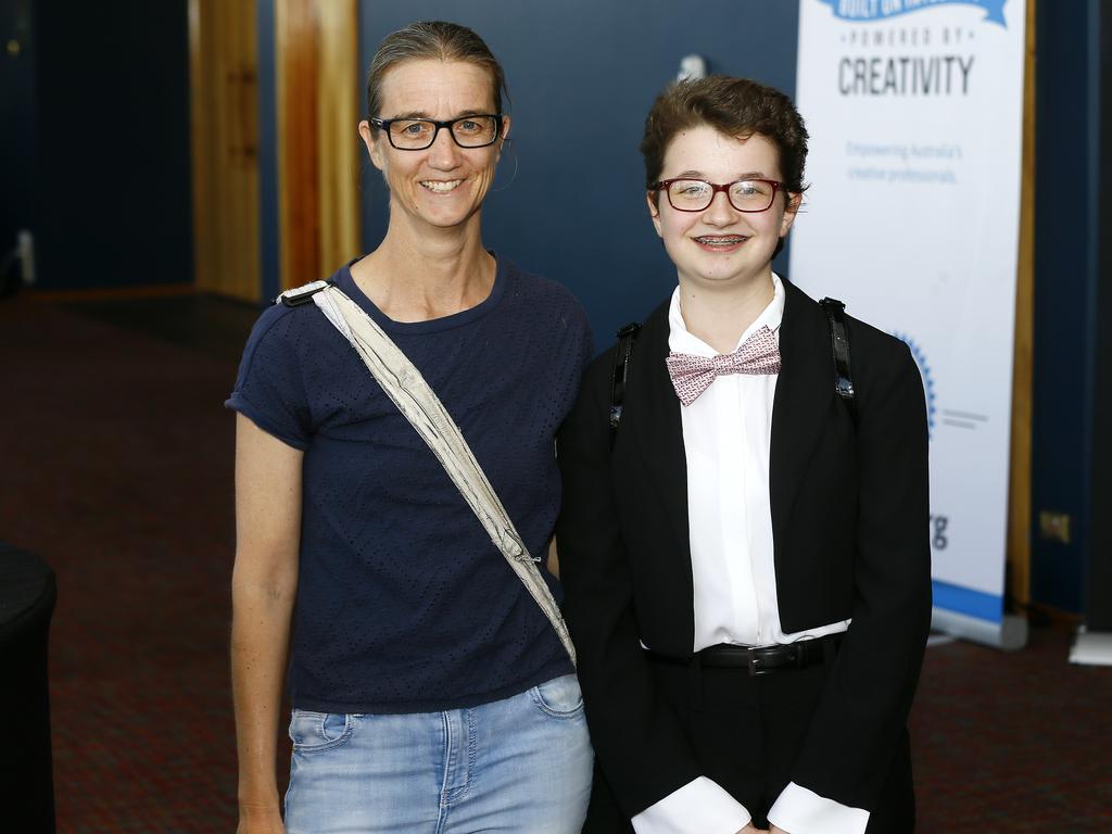 2020 Tasmanian Theatre Awards at Wrest Point. (L-R) Sandra and Arwen Porter of Trevallyn. Picture: MATT THOMPSON