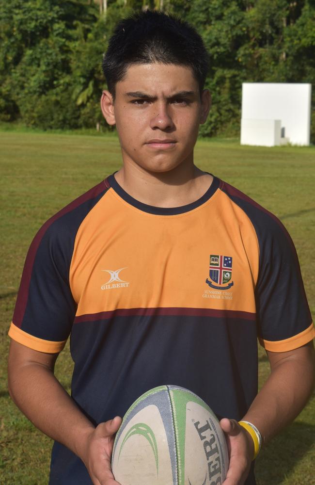 Nate Hepi has been identified as a player to watch for his Sunshine Coast Grammar rugby union team in 2022. Picture: Eddie Franklin