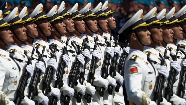 Soldiers of China's People's Liberation Army. Picture: AFP