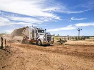 Adani road works at the Carmichael Mine. Picture: Roslyn Budd