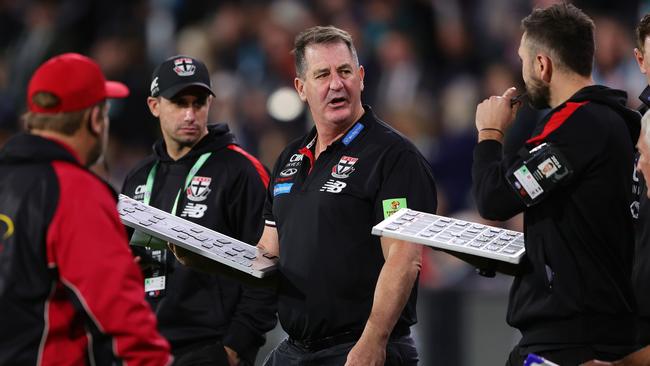 Ross Lyon, Senior Coach of the Saints. Picture: Sarah Reed/AFL Photos via Getty Images