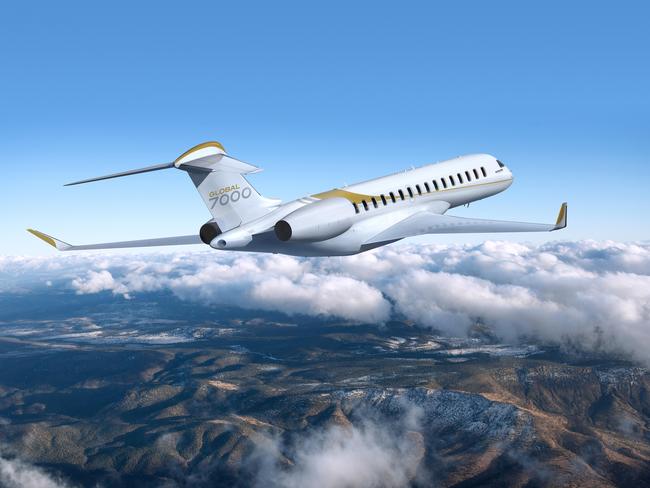 Bombardier's new Global 7000 jet. Picture: Bombardier