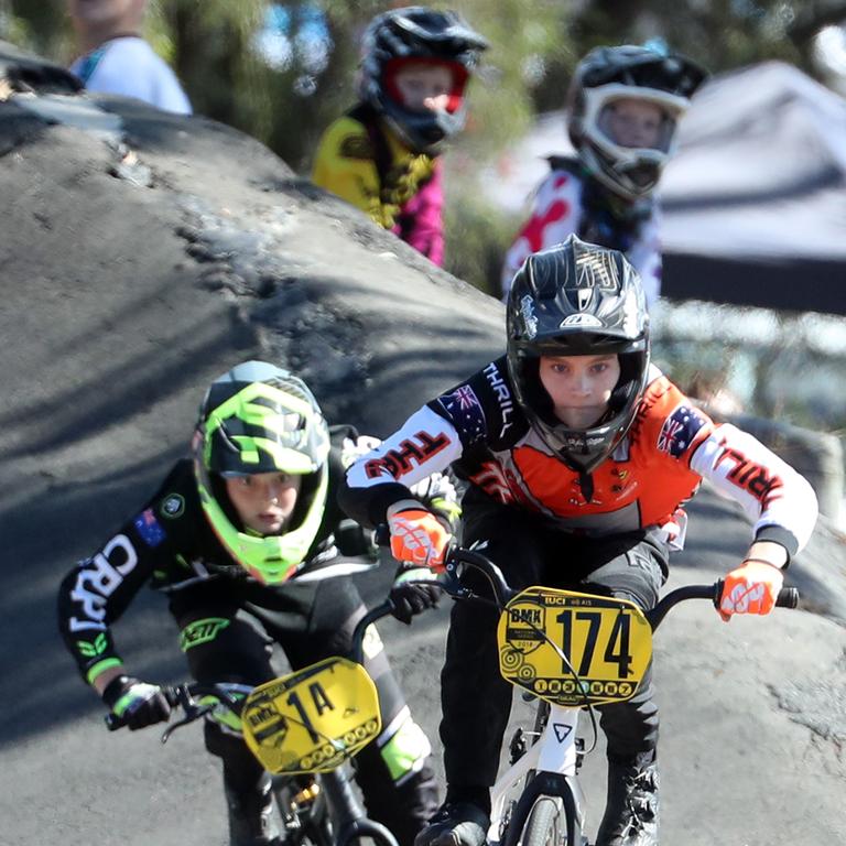 Nerang BMX national series this weekend. Photo of Oliver Rivers in the 11 yrs boys final. Photo by Richard Gosling