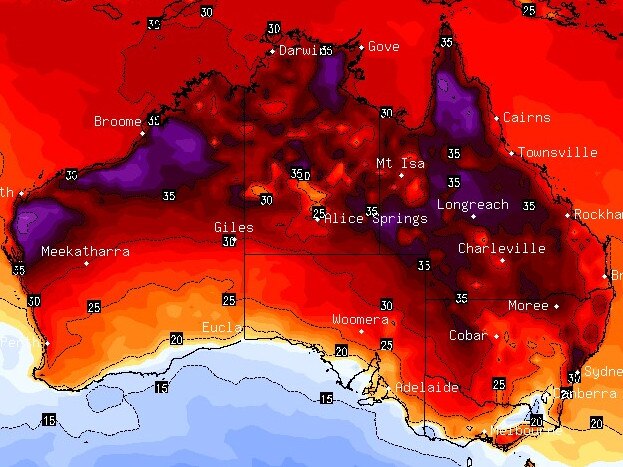 NSW continues to swelter through a heatwave. Picture: Stormcast.