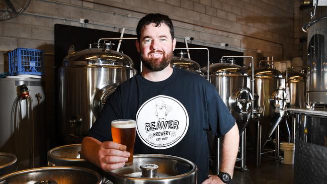 <s1>Chris Brown‘s Beaver Brewery is celebrating its first anniversary of operation in the NT, thriving during a slow economy</s1>. Picture: Katrina Bridgeford