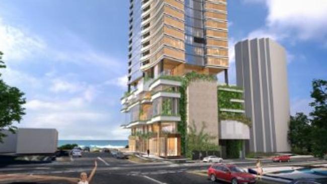 Artist impressions of proposed Main Beach Tower. Put forward by developer Hapsberg Pty Ltd