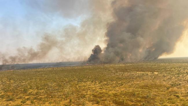 Tennant Creek station bushfire.