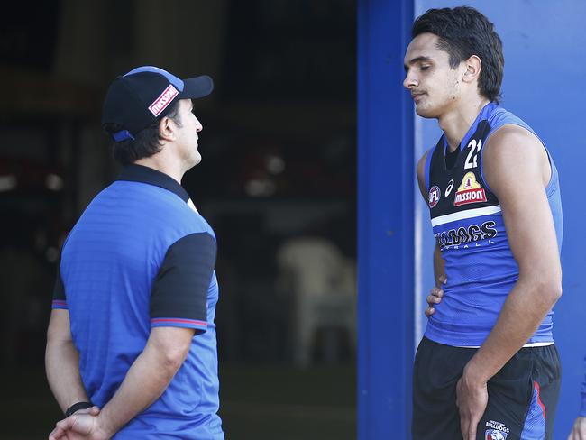 The futures of both Luke Beveridge and Jamarra Ugle-Hagan remain unclear. Picture: Daniel Pockett/Getty Images