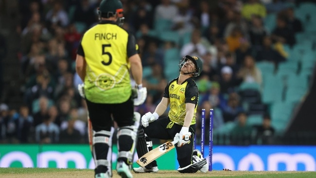 David Warner of Australia. Photo by Mark Kolbe/Getty Images