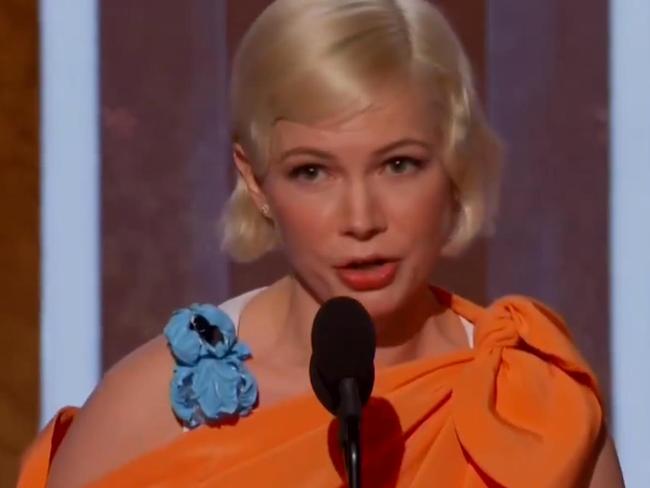 Michelle Williams gave an incredible speech at the Golden Globes.