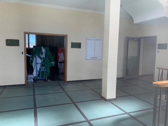 The existing foyer inside the former Sugar Research Institute on Nebo Rd, Mackay. Picture: Heidi Petith