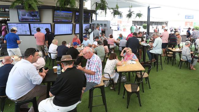 Not everyone at the Magic Millions sales is there to watch the sales. Photo: Scott Fletcher