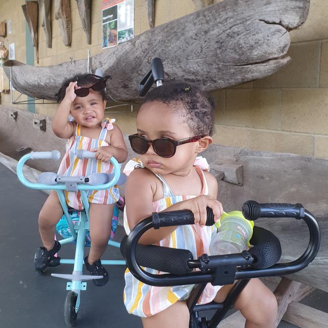 They see Zariah and Malia rolling, they hating. Picture: Kimberlie Sariman
