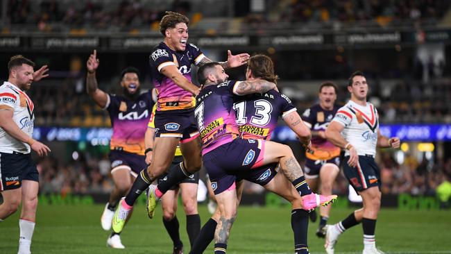 The Broncos have moved one step closer to claiming their first minor premiership in 23 years. Picture: NRL Imagery.