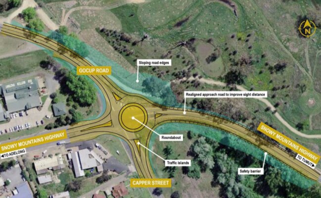 Plans for the strip of road. Picture: NSW Government