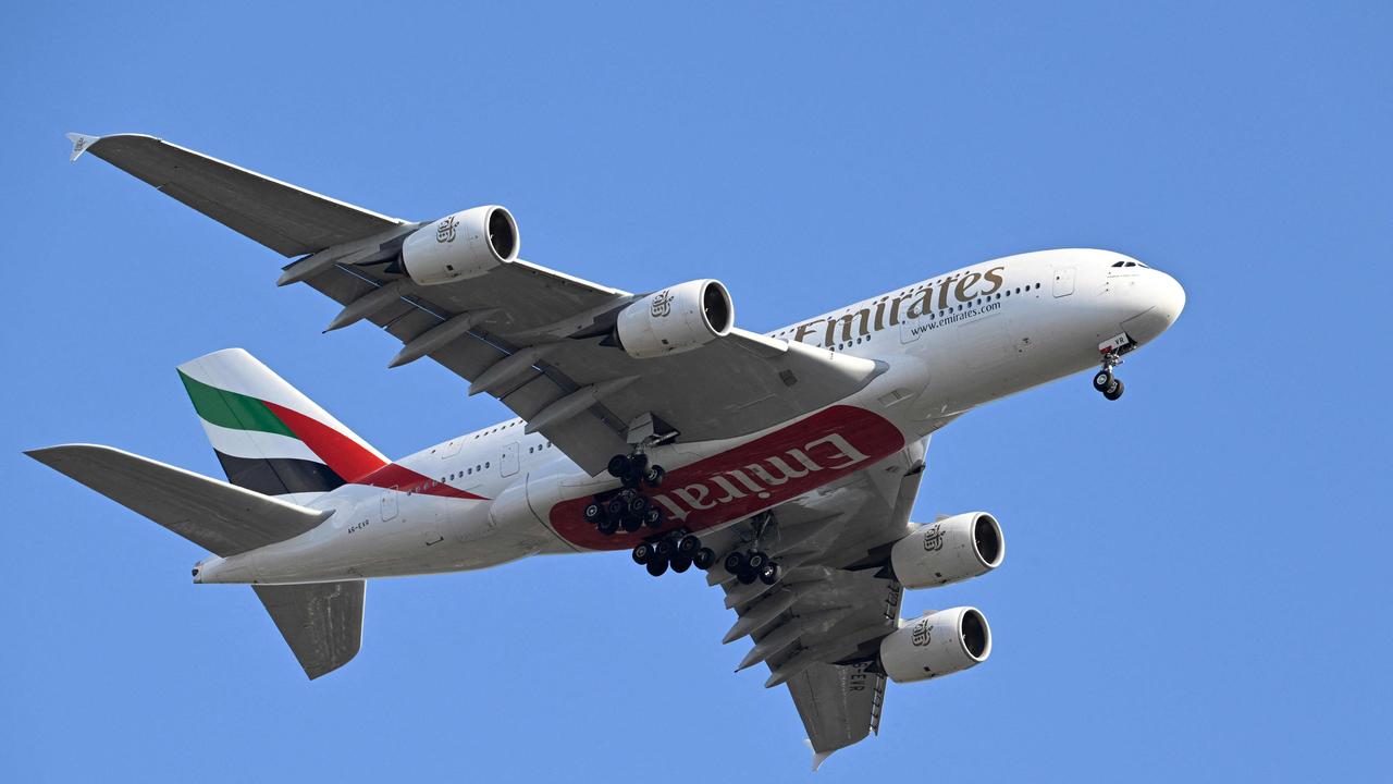 Emirates said it would give the Gilmores reward points as compensation when they requested a refund. Picture: Damien Meyer / AFP