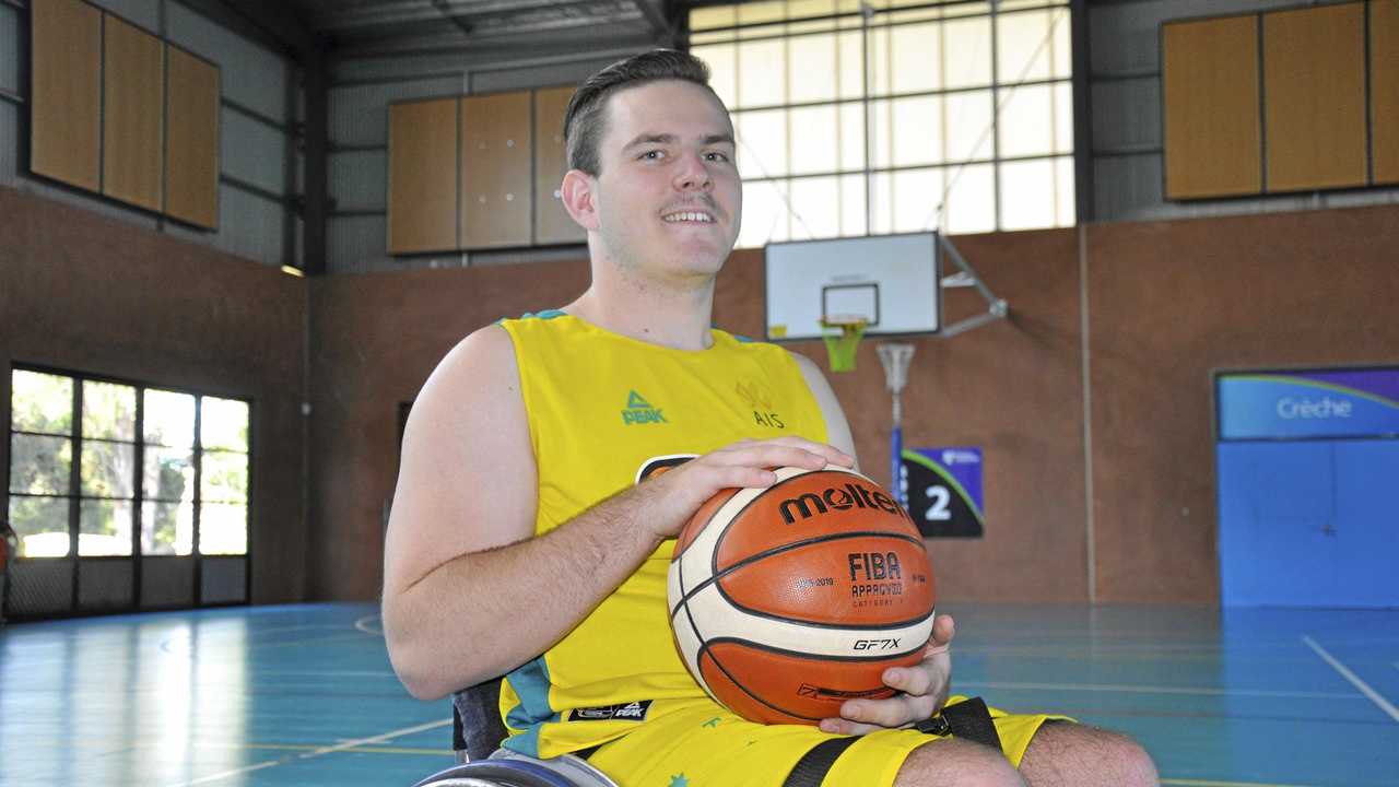 HELPING HAND: Toowoomba's Hayden Siebuhr will line-up for Indonesia at the 5th Bali Cup International Wheelchair Basketball Invitational. The Australian international wheelchair basketball player will join the side for the competition as 'ring-in' alongside three Australian teammates. Picture: Anton Rose