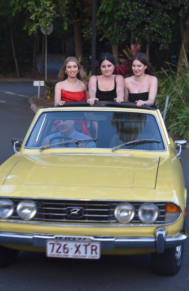 St Teresa's Catholic College students arriving at their 2022 graduation ceremony. Picture: Eddie Franklin