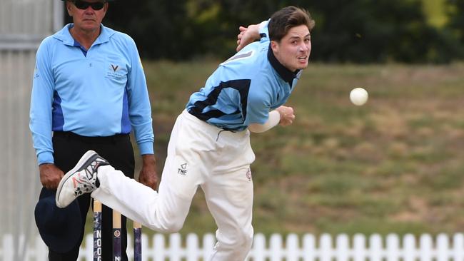 Connor Rutland in action for the Northern Falcons during the 2017 under-18 state championships.