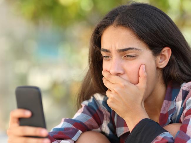 Teenage girls are especially prone to comparing themselves to peers via social media, but it’s far from an accurate comparison. Picture: istock