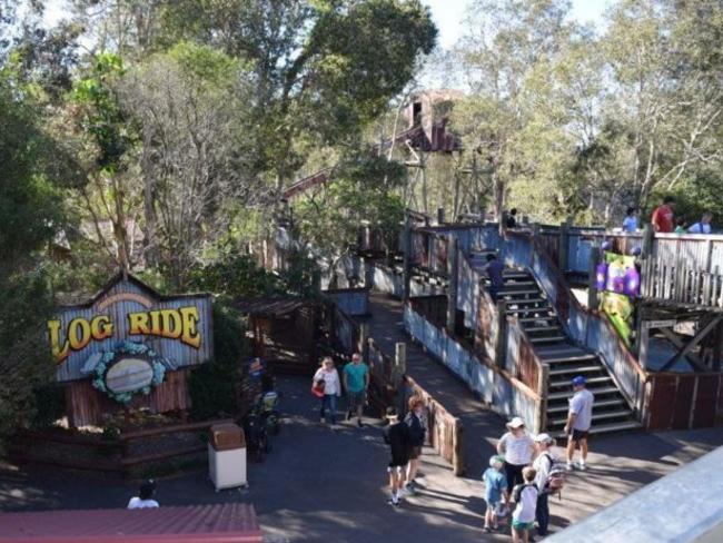 The log ride was closed, but later reopened.