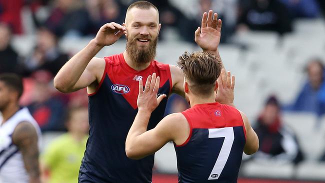 Jack Viney will be Gawn’s vice-captain, with the Demons choosing to run with a two-man leadership group. Picture: Michael Klein