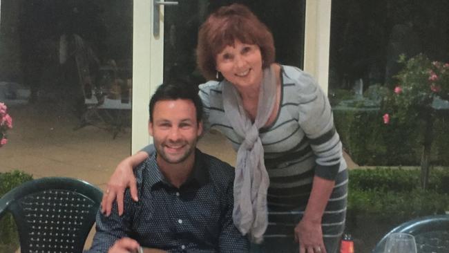 Jimmy Bartel with his mum Dianne.