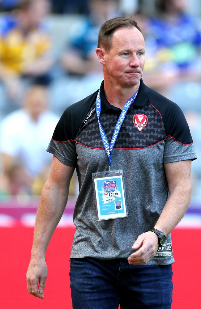 Holbrook is currently the head coach at St Helens. Picture: Richard Sellers