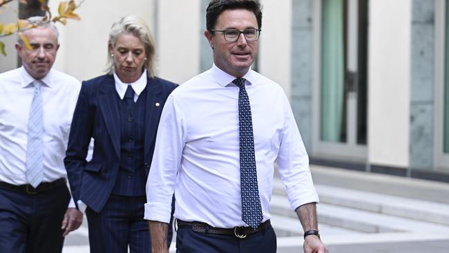Nationals leader David Littleproud says he is ‘pretty relaxed’ amid talk his leadership is under threat. Picture: NewsWire / Martin Ollman