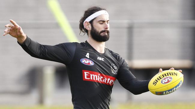 Brodie Grundy appears a safe vice-captaincy option in Round 16 against Hawthorn and has the most 125+ scores of the season. Picture: AAP Image/Daniel Pockett.