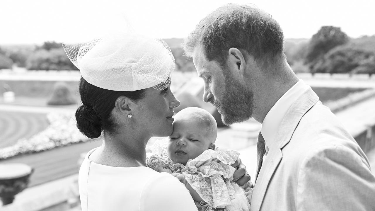 Meghan and Harry went against tradition and kept Archie’s christening private. Picture: Chris Allerton/SussexRoyal via Getty Images