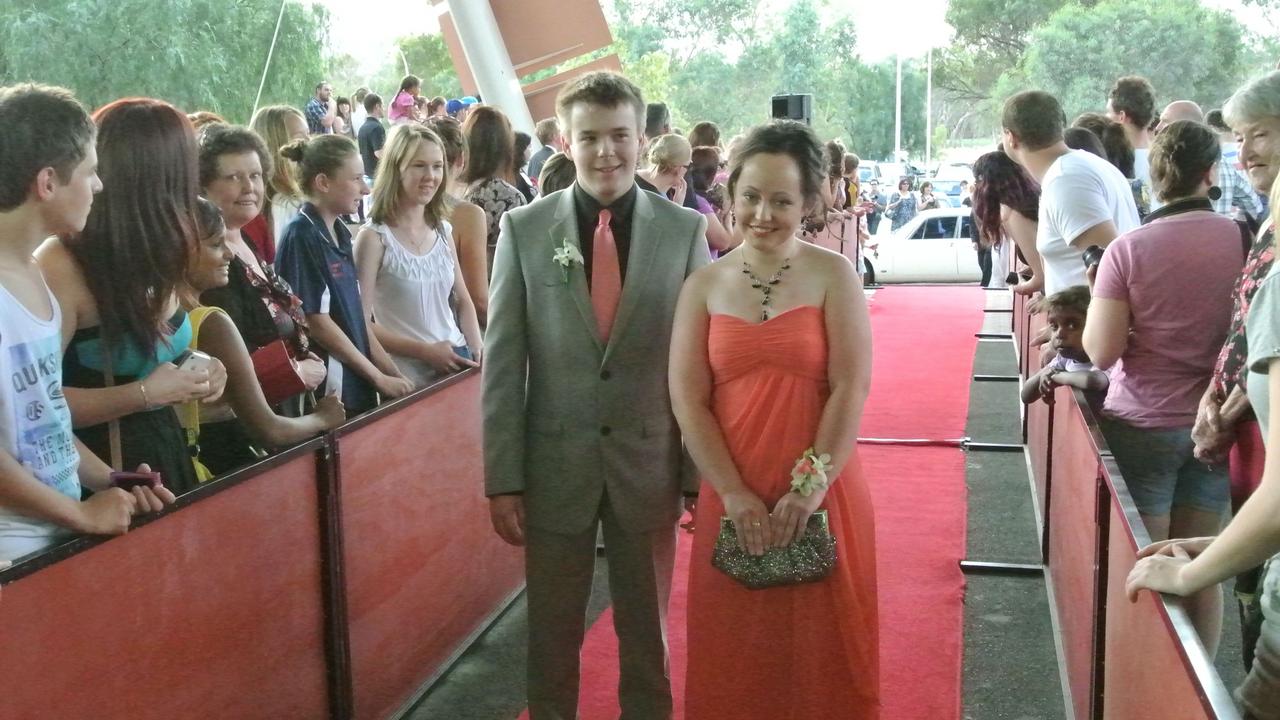 Gavin Henderson and Georgia Dempsey at the 2012 Our Lady of the Sacred Heart Catholic College formal at the Alice Springs Convention Centre. Picture: NT NEWS<br/>