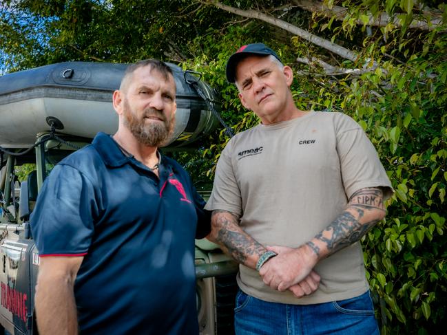 Ray Carson and Tim Cuming of SMEAC Inc established the not-for-profit grassroots veterans organisation to make a real difference to the health, longevity and wellbeing of veterans. Picture: Dr Bruce Redman