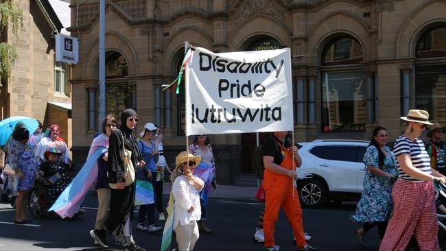 TasPride pride march Hobart 2025. Picture: Elise Kaine