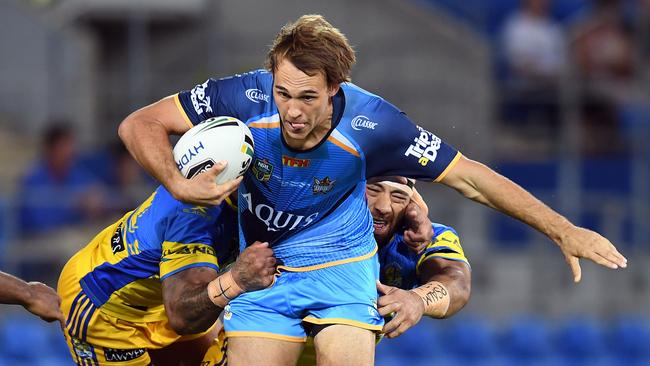 Tyler Cornish in action against the Eels. Picture: AAP Image