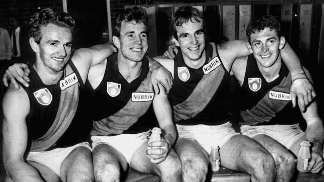 Essendon's Daniher brothers (from left) Tony Daniher (Anthony Daniher), Terry, Neale and Chris Daniher.