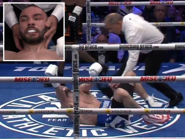 horrifying scenes after boxer knocked out