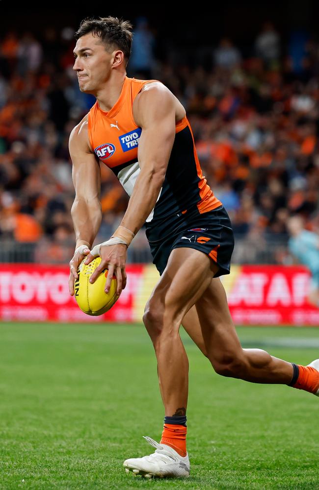 Isaac Cumming is set to land at the Crows. Picture: Dylan Burns/AFL Photos via Getty Images.