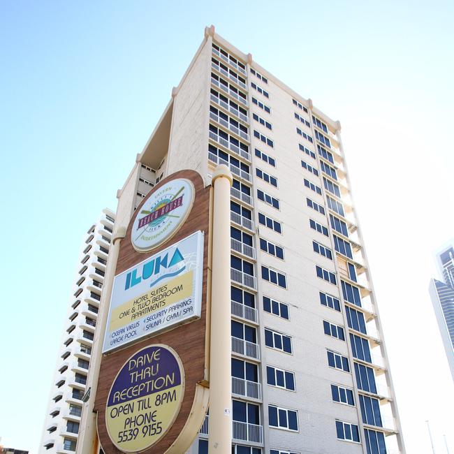 General shots of the Iluka building in Surfers Paradise
