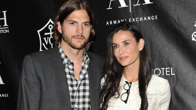 Ashton Kutcher and Demi Moore were married for six years before their 2011 divorce. Picture: Stephen Lovekin/Getty Images