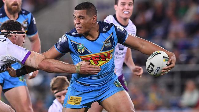 Young Gold Coast forward Moeaki Fotuaika. Picture: AAP Image/Dave Hunt