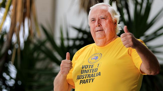 United Australia Party leader Clive Palmer Picture: Scott Powick Newscorp.