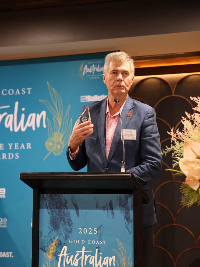Wayne Sticher at the Gold Coast Australian of the Year Awards 2025 at Sky Point for Gold Coast at Large. Picture, Portia Large.
