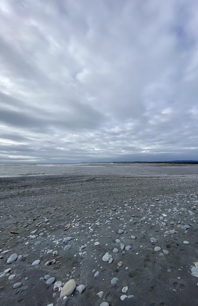 The wide open beach at Okarito. Picture: Jack Evans