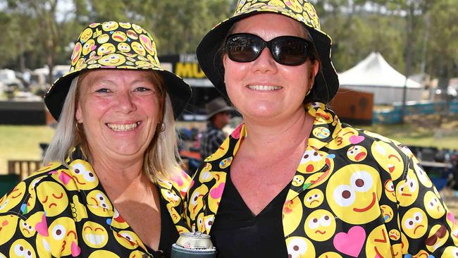 Leanne Pullen and Rachel Goulding at Gympie Music Muster. Picture: Patrick Woods.