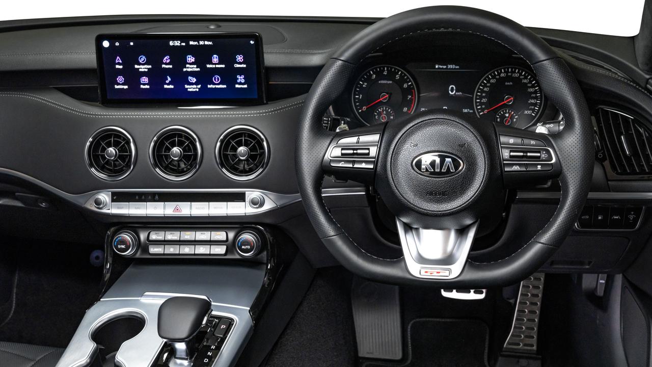 Kia has installed a big central touchscreen,