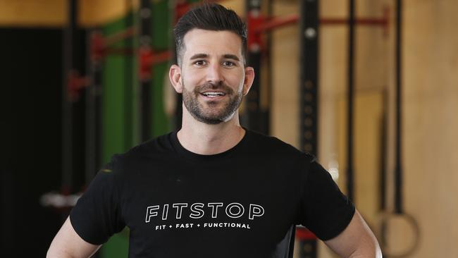 Peter Hull, CEO of Fitstop, at his gym in Coorparoo. Picture: AAP/Regi Varghese