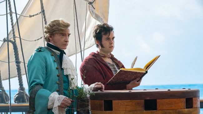 Rhys Darby, left, in his first series lead role.