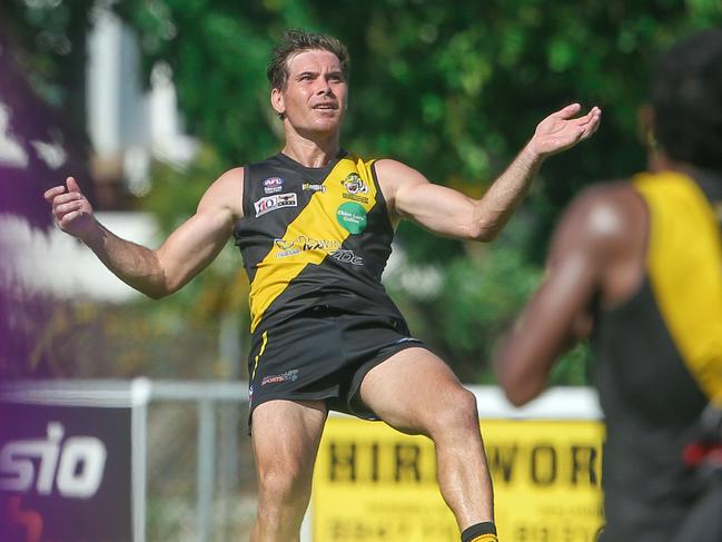 Brodie Filo produced a masterclass for Nightcliff against the Tiwi Bombers. Picture: Glenn Campbell